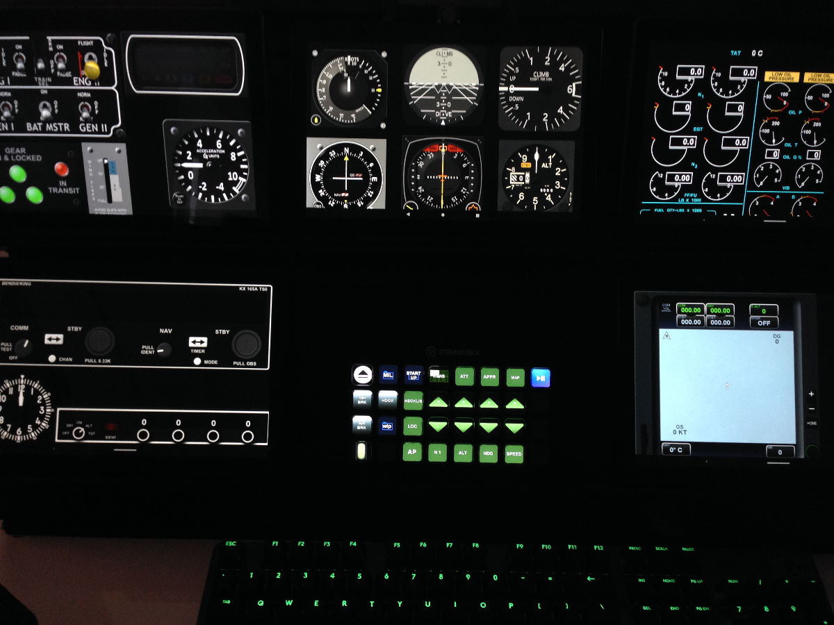 Standardising the MiG-Pit 2020 controls across various sims