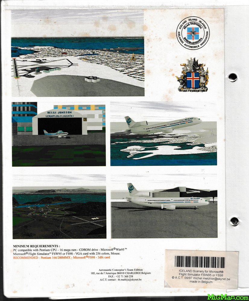 Iceland Scenery for Microsoft Flight Sim