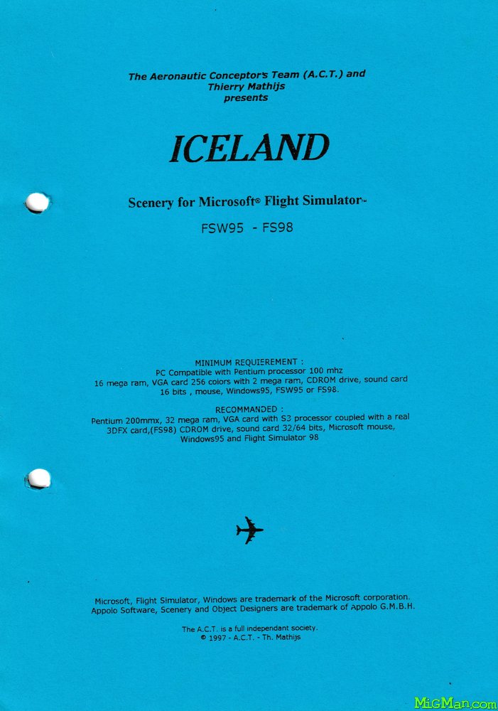 Iceland Scenery for Microsoft Flight Sim