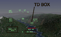 The Target Designation box is handy when the target is beyond visual range