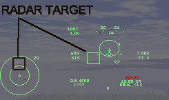Locking up a radar target