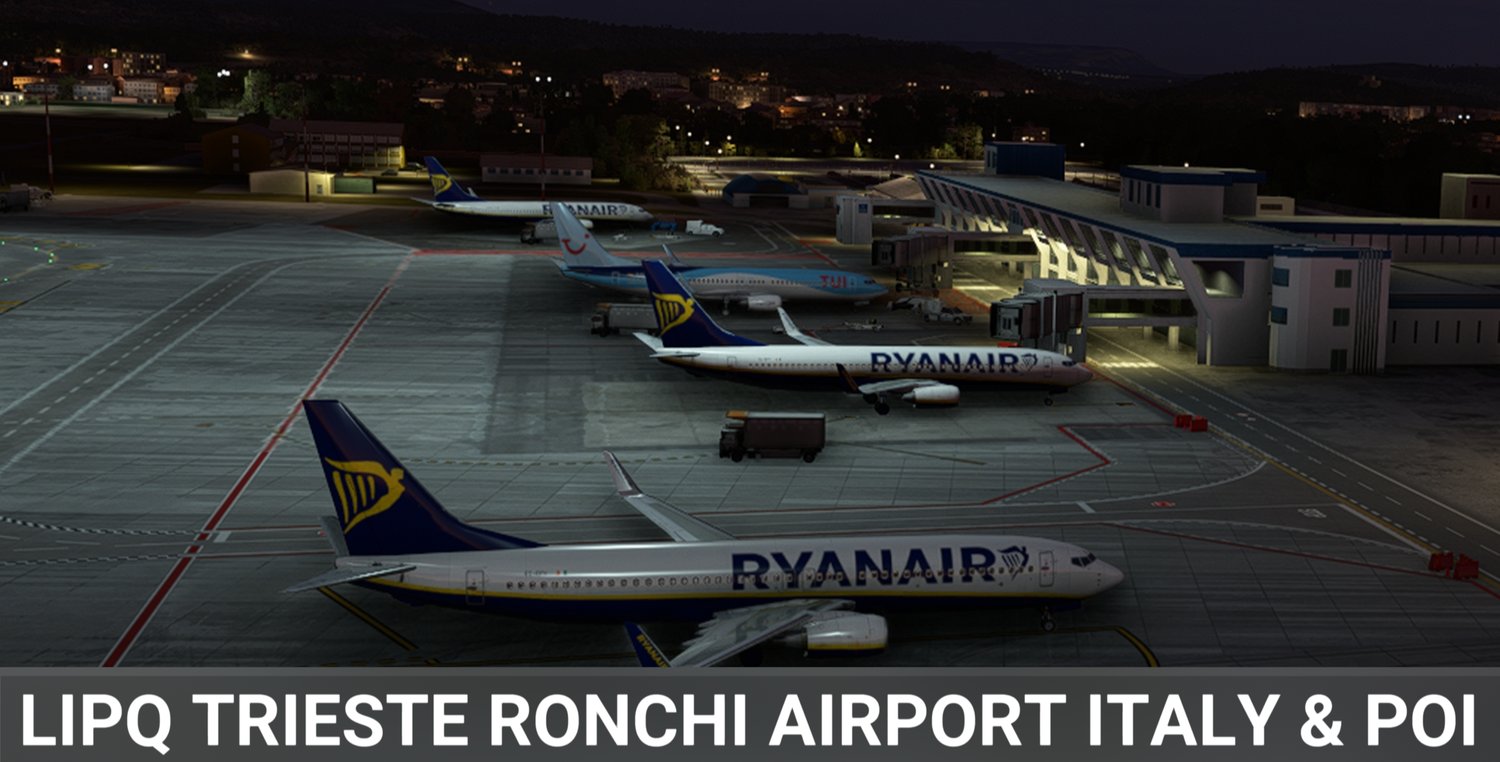 LIPQ Trieste Ronchi Airport Italy & POI (South Oak Co)