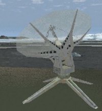 MiG-29 Fulcrum (Novalogic): Fausto Romeo Review, 1998 | A lot of work has gone into rendering the details in this RADAR dish.