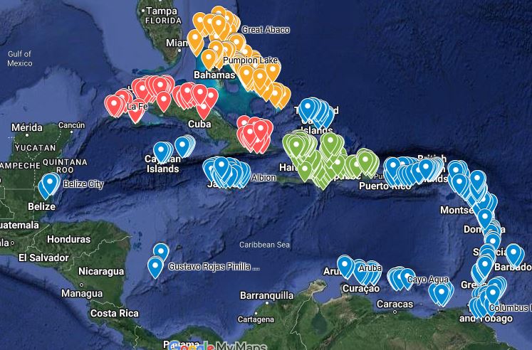 Caribbean locations in MiGMan’s World Tour