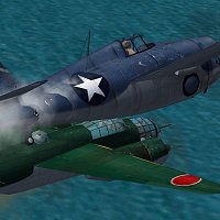 1942, July 7th - Fleet Defense off Guadalcanal: Grumman F4F-4 Wildcat
