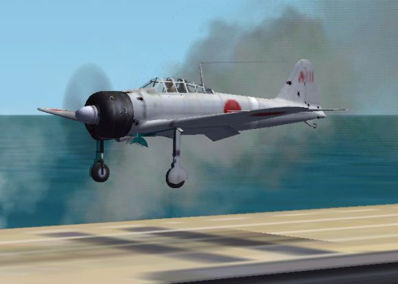 Mitsubishi A6M2 Zero Fighter in Microsoft Combat Flight Simulator 2