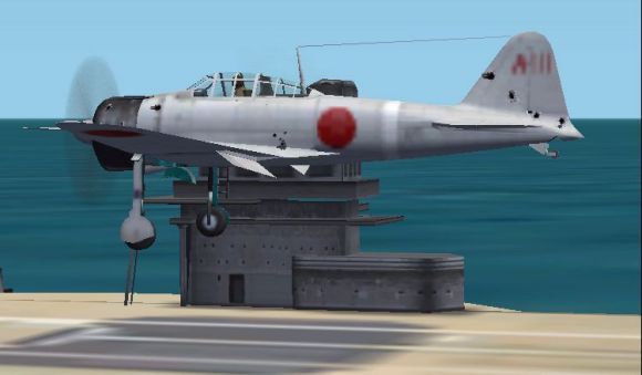Mitsubishi A6M2 Zero Fighter in Microsoft Combat Flight Simulator 2