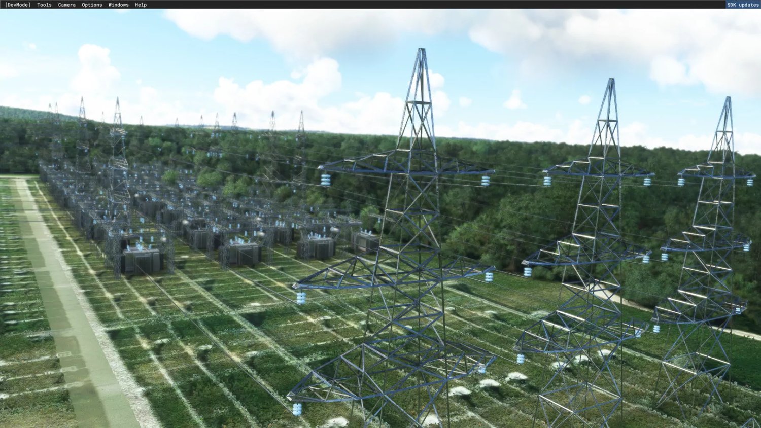 Power Lines and Solar Farms