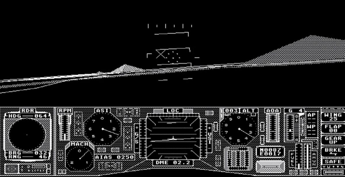 Proflight, the Tornado sim by Hisoft for Atari St and Amiga (1990).